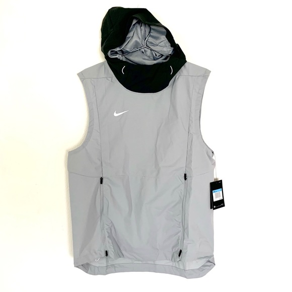 Nike Other - NIKE GRAY ON FIELD FLY RUSH SHIELD VEST HOODIE